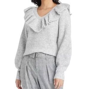 a new day Gray V-Neck Sweater XL